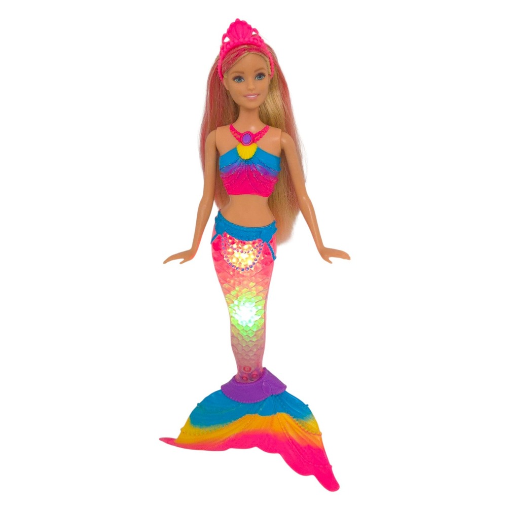 Barbie Light-Up Dreamtopia 2015 Rainbow Lights Mermaid Doll / Bath Toy
